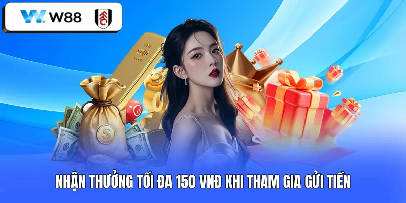 Nhận thưởng tối đa 150 VNĐ khi tham gia gửi tiền