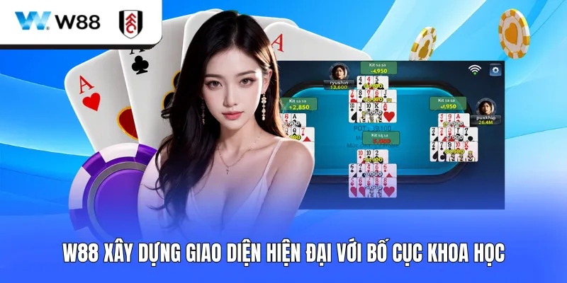 W88 xây dựng giao diện hiện đại với bố cục khoa học